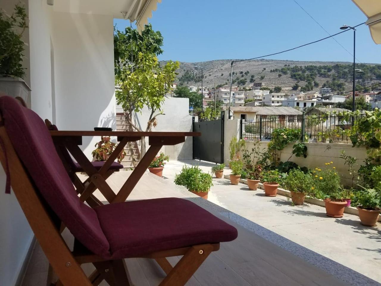 Vila Alikaj Apartment Sarande Bagian luar foto